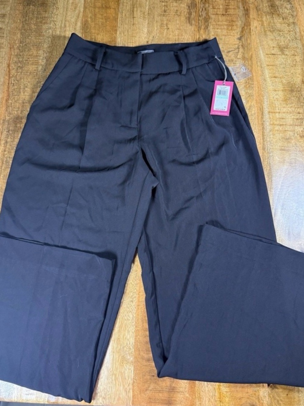 Vince Camuto Womens Size 8 Wide Leg Pleated Dress Pants Black NWT High Rise